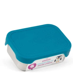 Edelstahl - Brotzeitbox 16.5 cm (petrol)