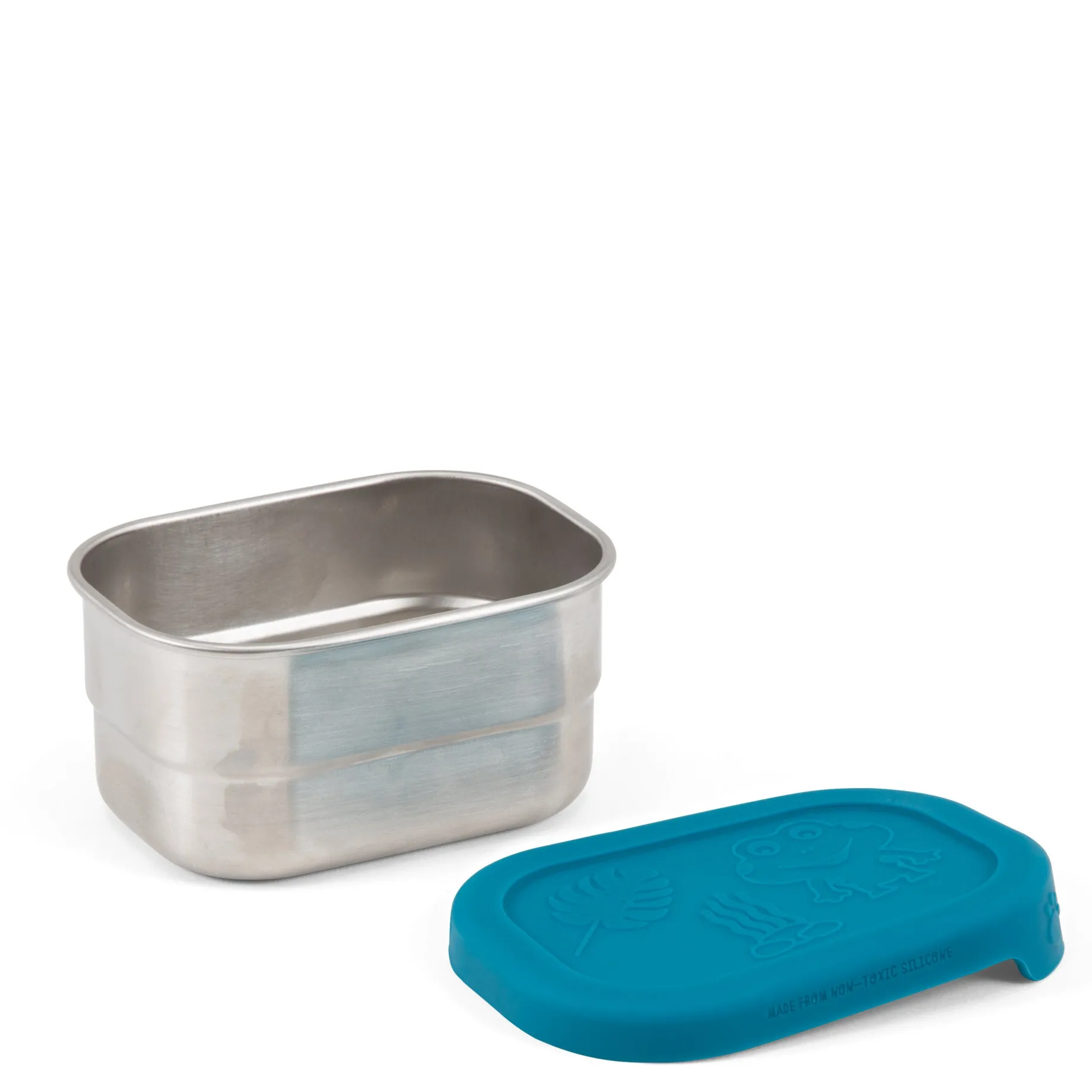 Edelstahl - Brotzeitbox 16.5 cm (petrol)
