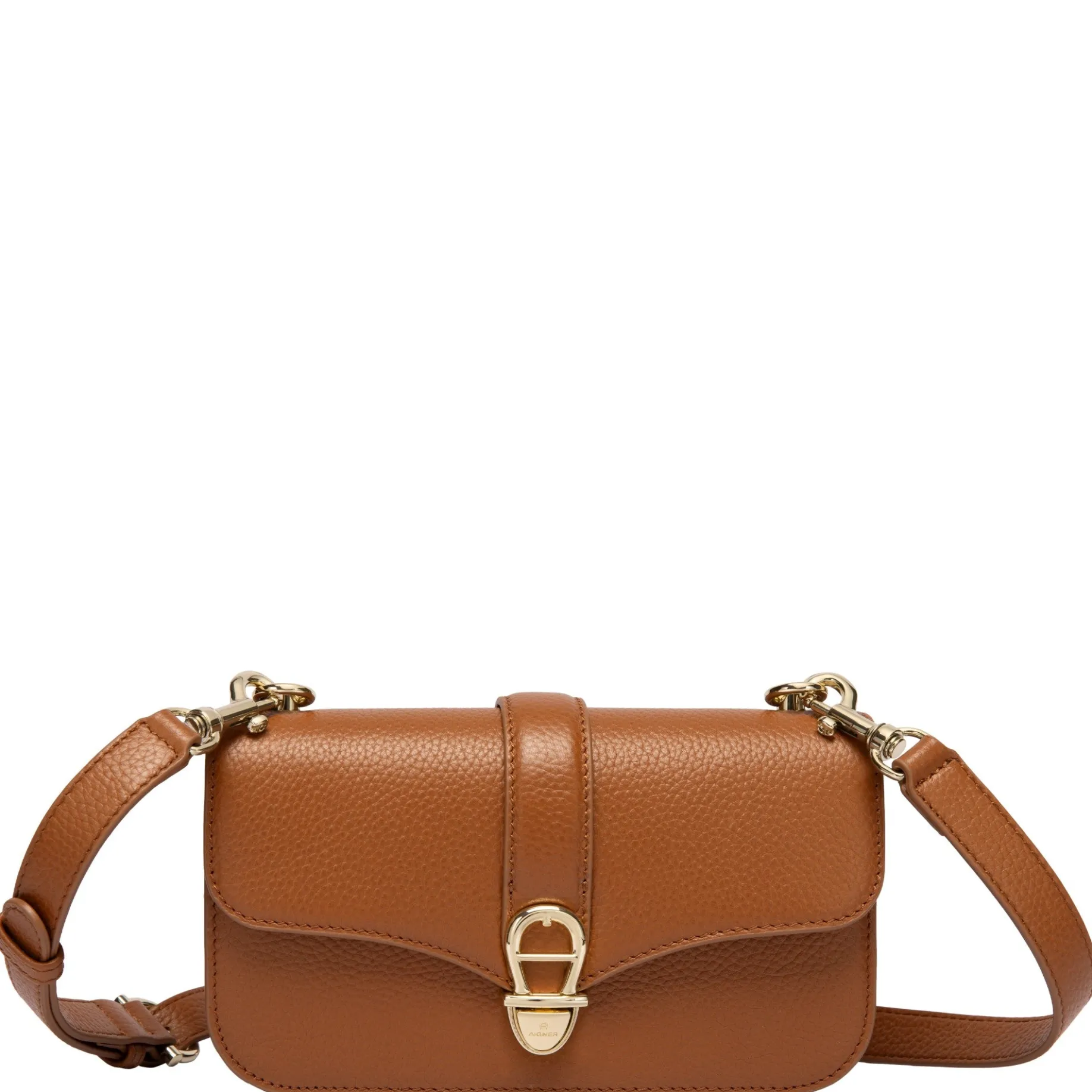 Elsa - Umhängetasche XS 12 cm (cognac brown)