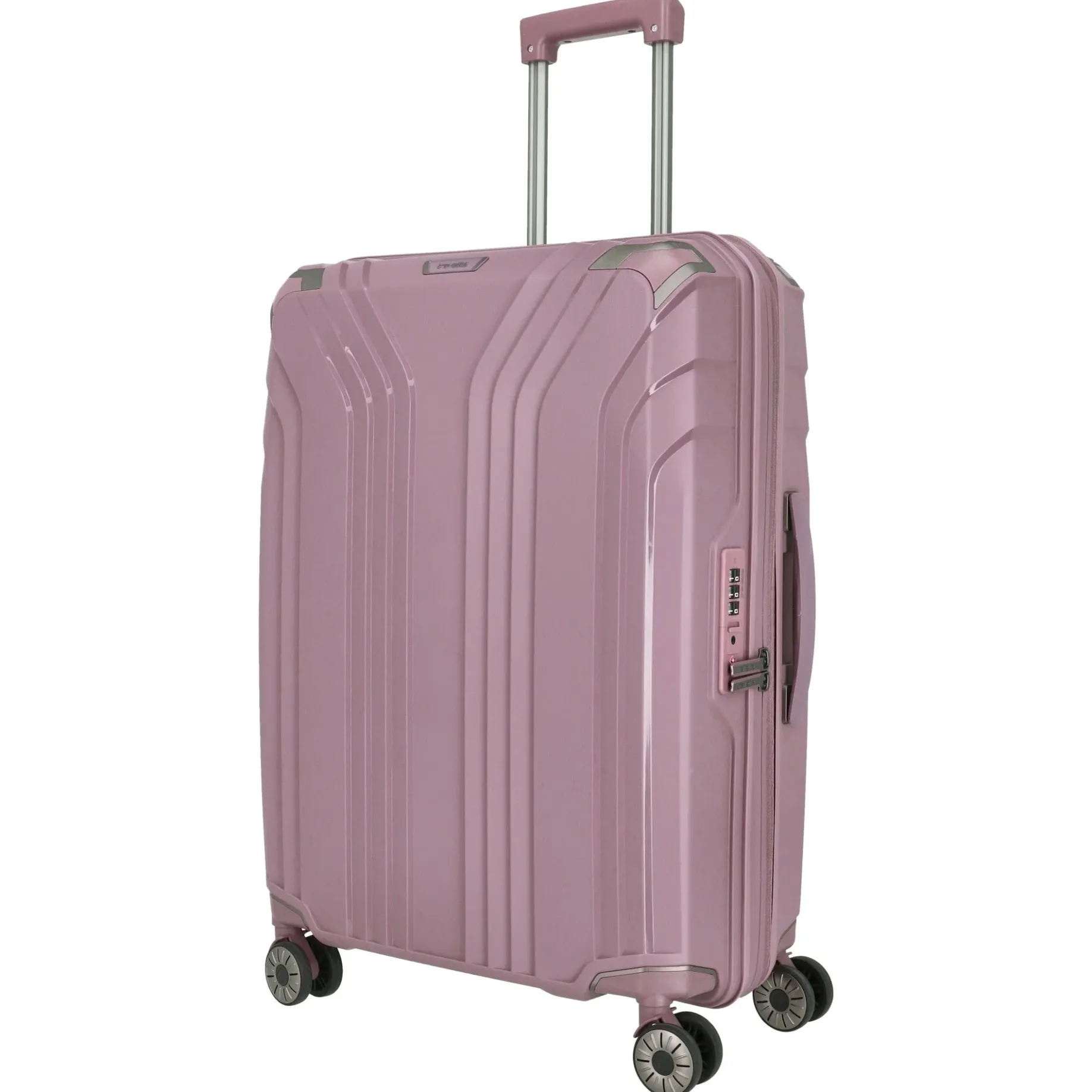 Elvaa - 4-Rollen-Trolley M 66 cm erw (rose)