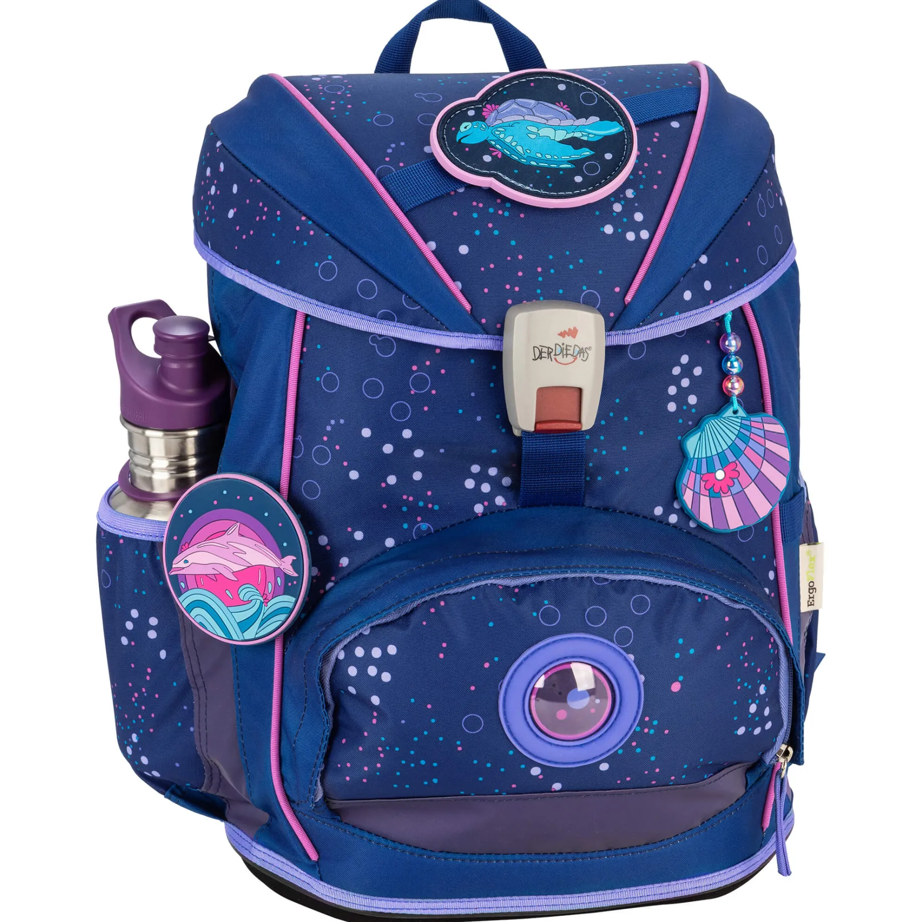 ErgoFlex - Schulranzen Set 5tlg. 800g (Deep Ocean)