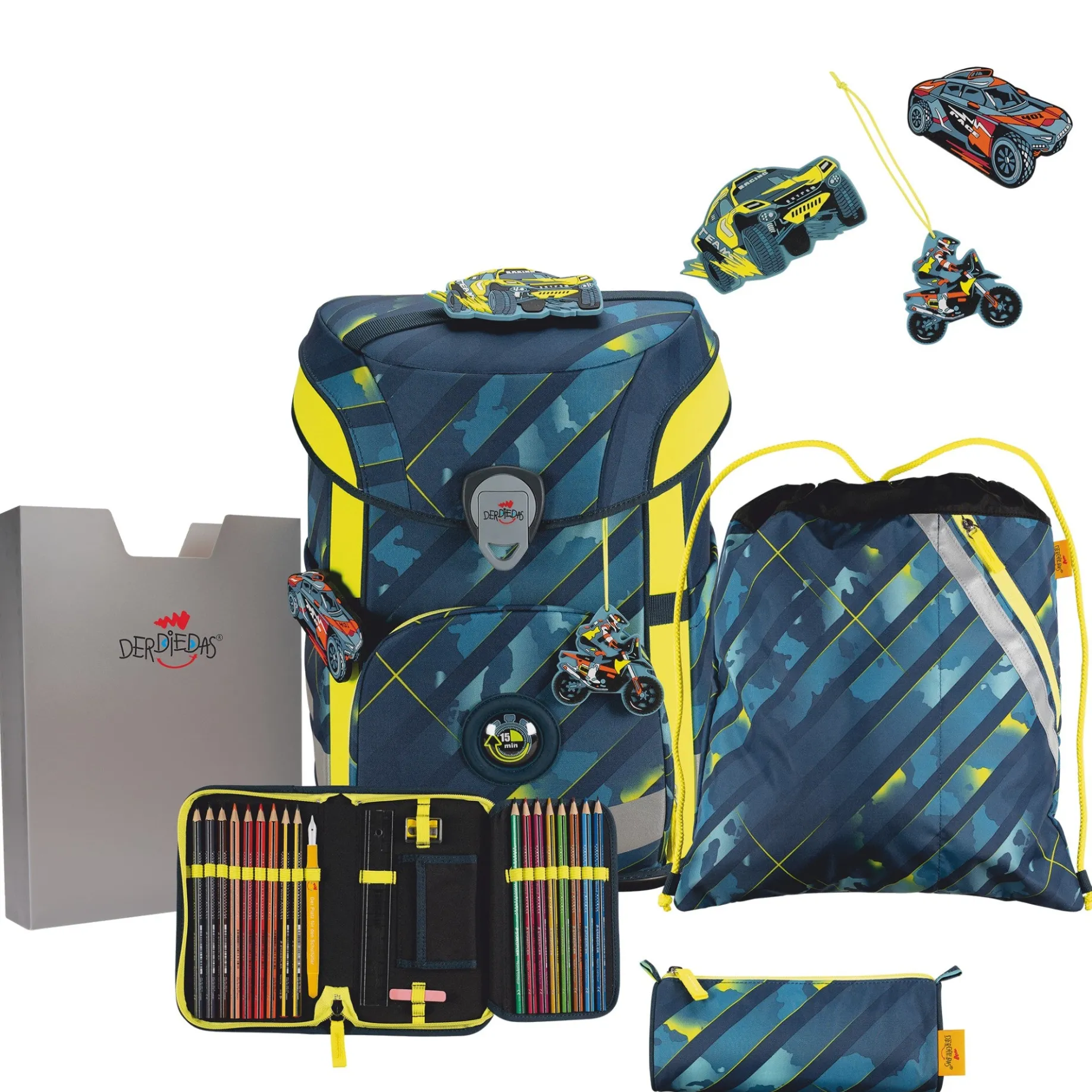 ErgoFlex Easy - Schulranzen Set 5tlg. 950 g (Speed Challenge)