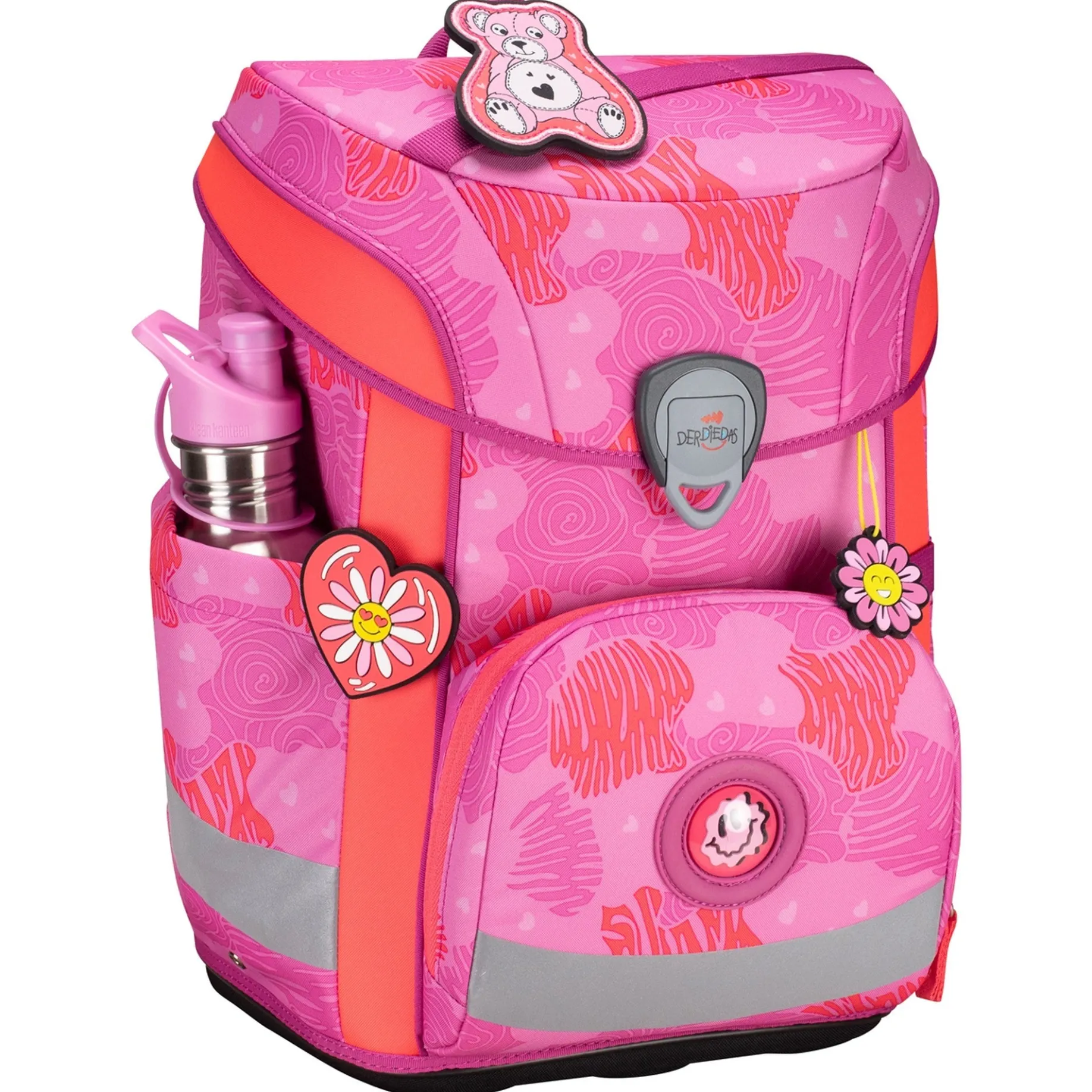 ErgoFlex Easy - Schulranzen Set 5tlg. 950 g (Roses)