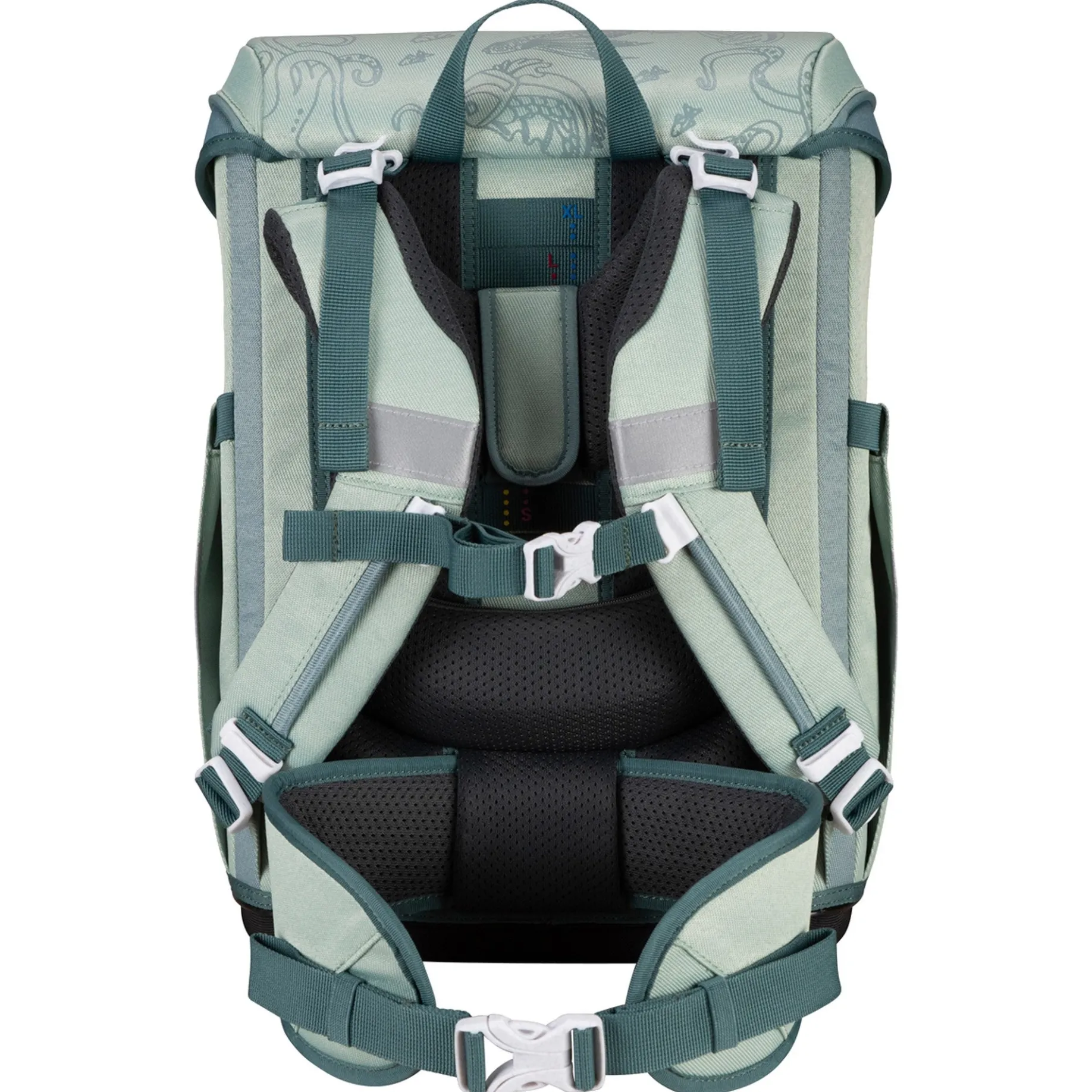 ErgoFlex Easy Exclusive ECO - Schulranzen Set 5tlg. 950g (Grey Planet)