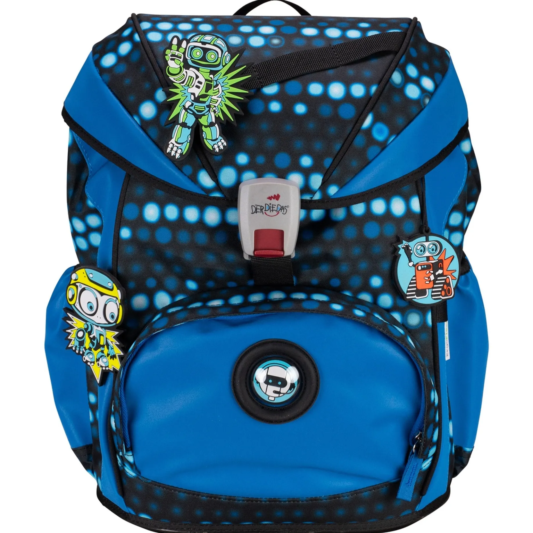 ErgoFlex Exklusiv Superflash - Schulranzen Set 5tlg. 800g (Blue Robot)