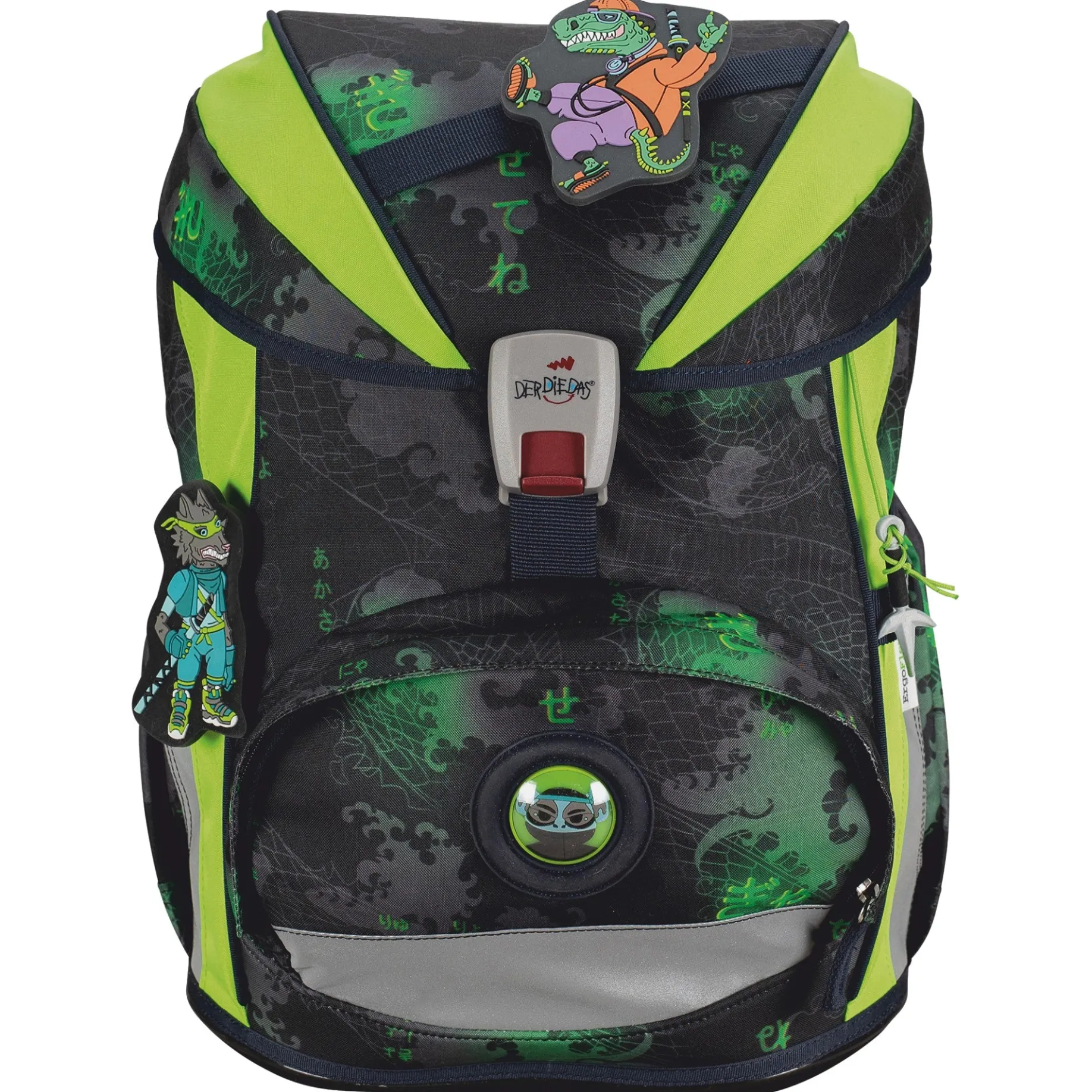ErgoFlex Superlight - Schulrucksack Set 5tlg. 650g (Funny Fighter)