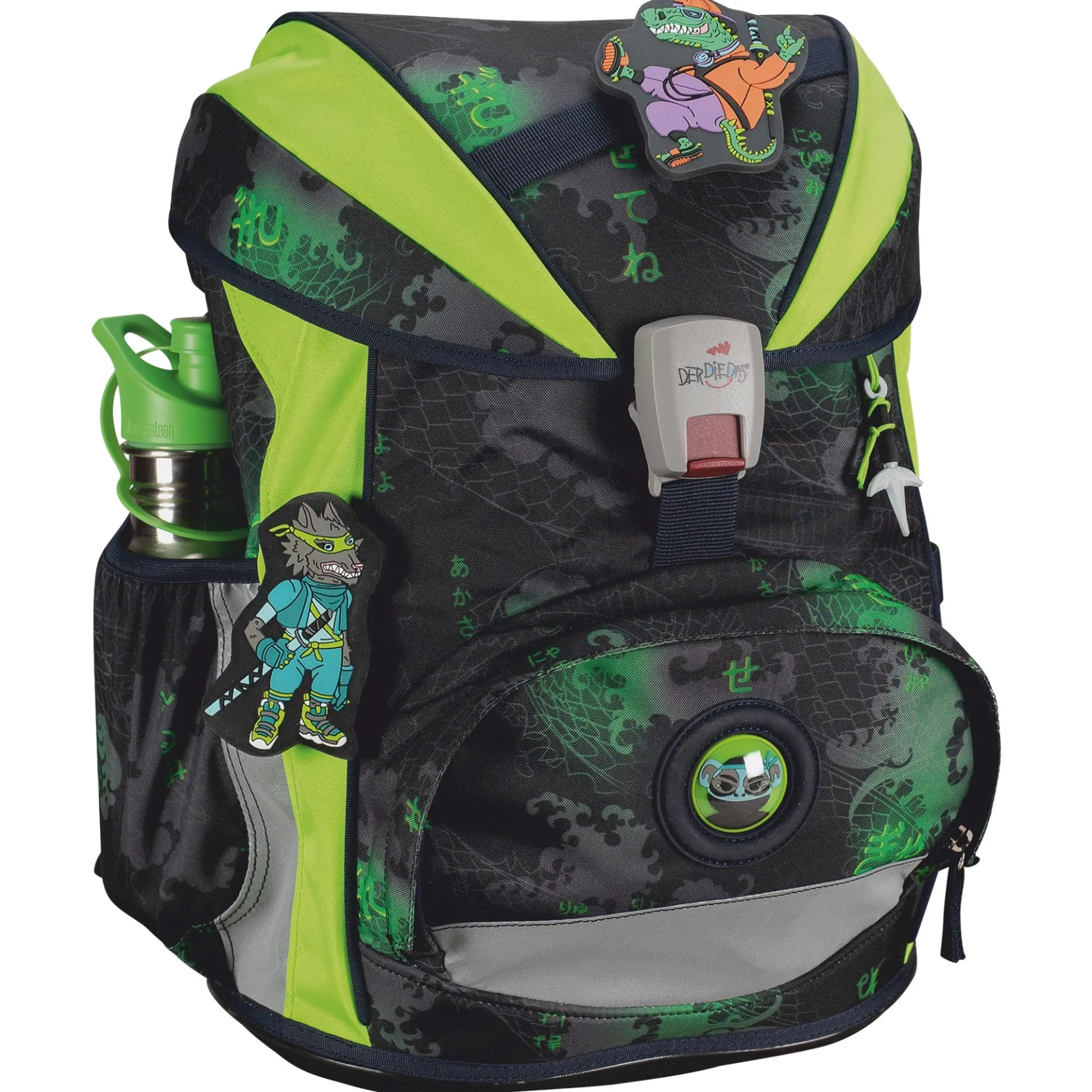 ErgoFlex Superlight - Schulrucksack Set 5tlg. 650g (Funny Fighter)