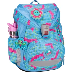 ErgoFlex Superlight - Schulrucksack Set 5tlg. 650g (Happy Pixel)