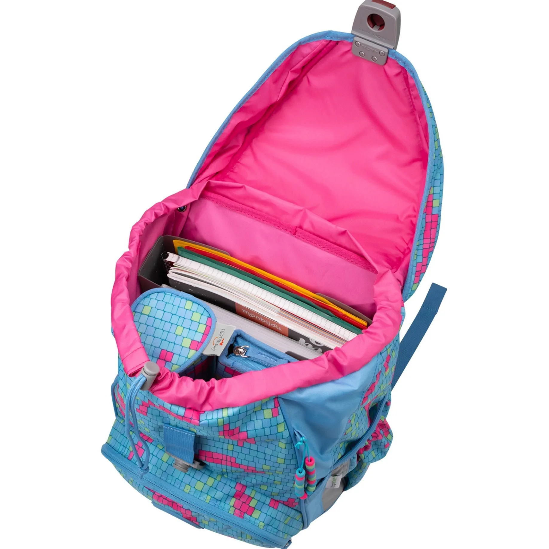 ErgoFlex Superlight - Schulrucksack Set 5tlg. 650g (Happy Pixel)