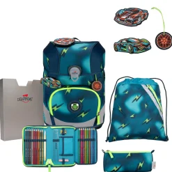 ErgoFlex Tiny - Schulranzen Set 5tlg. 900g (Magic Light)