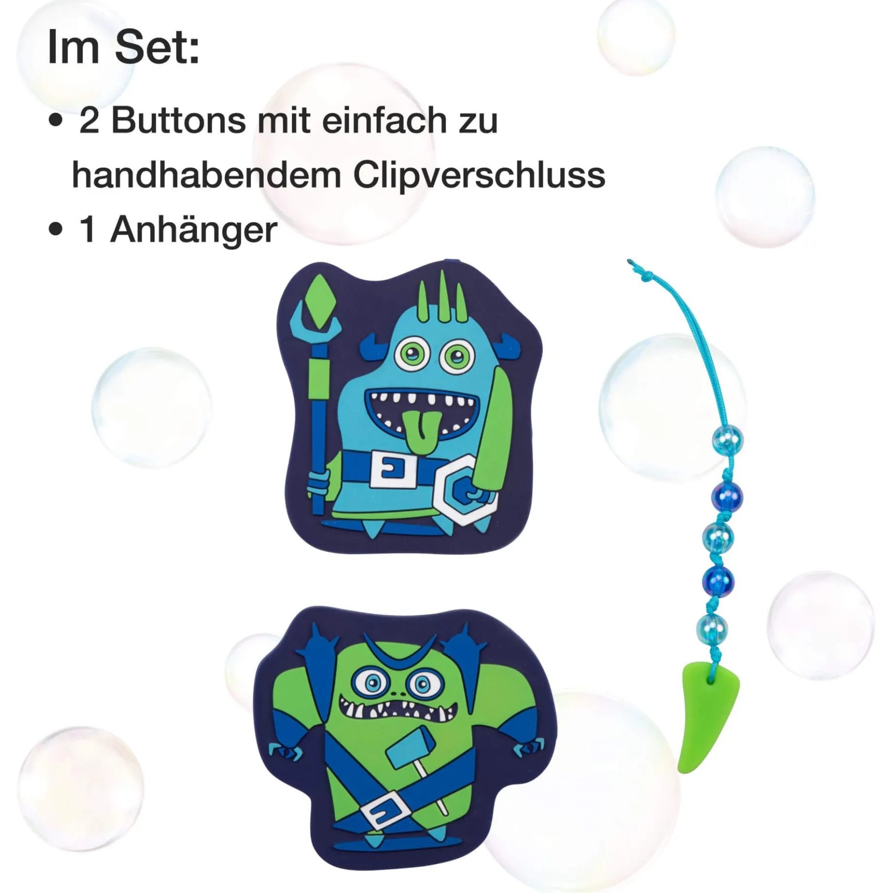 ErgoFlex Tiny Exklusiv Neon - Schulranzen Set 5tlg. 900g (Monster)