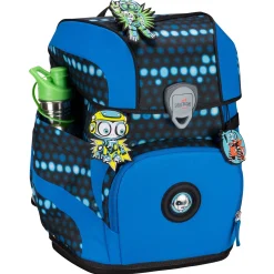ErgoFlex Tiny Exklusiv Superflash - Schulranzen Set 5 tlg. 900g (Blue Robot)