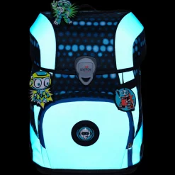 ErgoFlex Tiny Exklusiv Superflash - Schulranzen Set 5 tlg. 900g (Blue Robot)