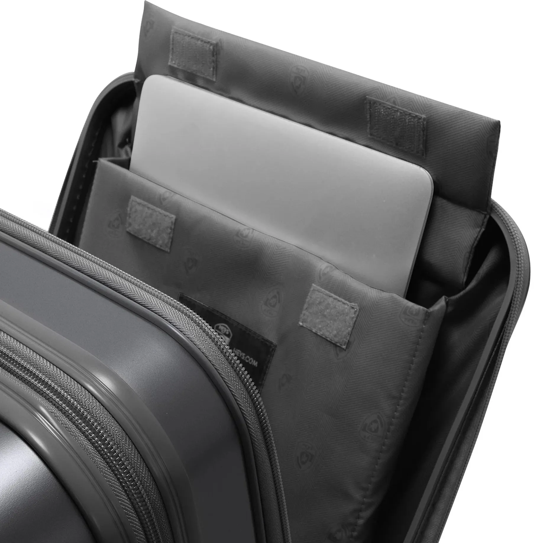 EZ Fashion - 4-Rollen-Kabinentrolley S 15.6" 53 cm erw. (charcoal)