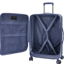 EZ Fashion - 4-Rollen-Trolley M 66 cm erw. (navy)