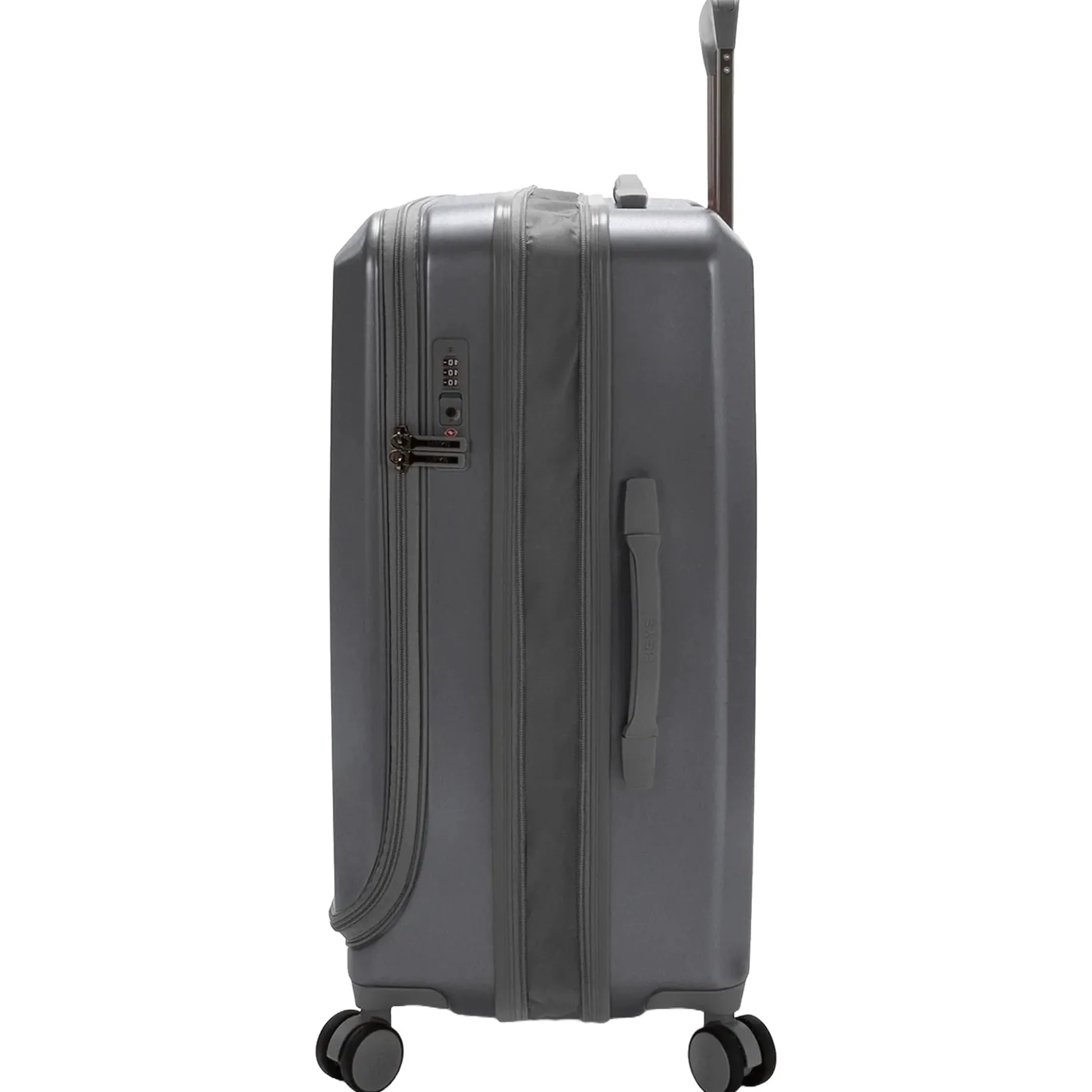 EZ Fashion - 4-Rollen-Trolley M 66 cm erw. (charcoal)