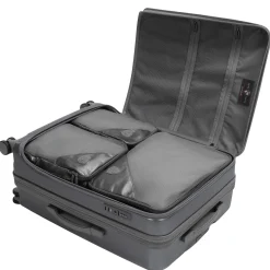 EZ Fashion - 4-Rollen-Trolley M 66 cm erw. (charcoal)