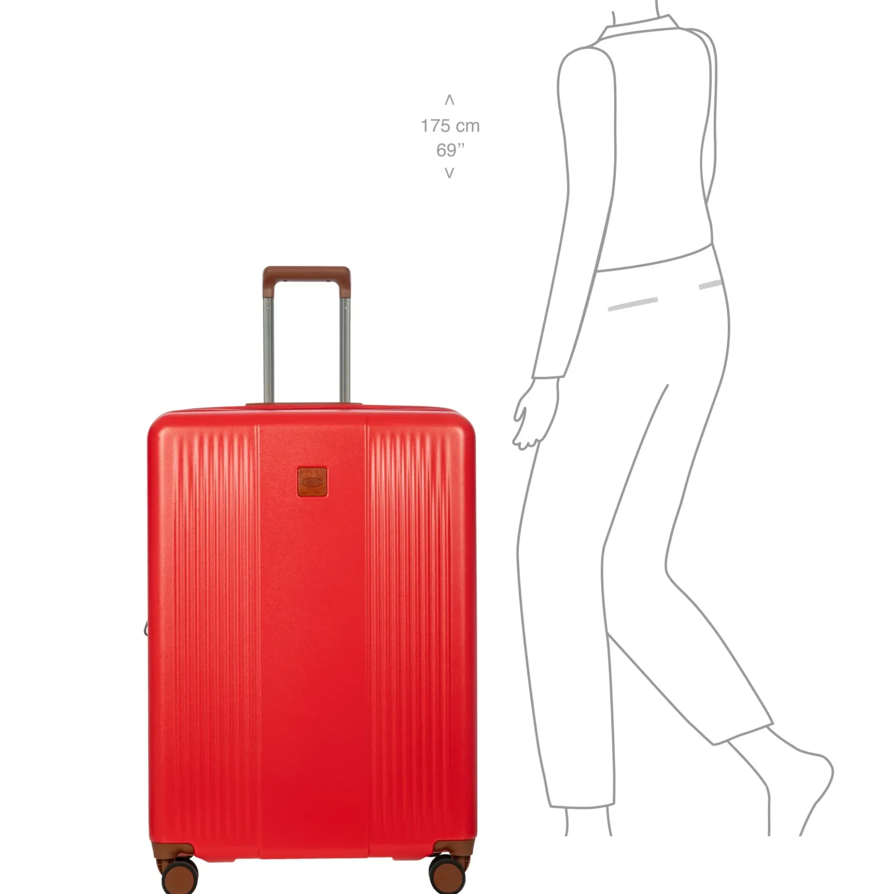 Ferrara - 4-Rollen-Trolley L 77 cm erw. (red)