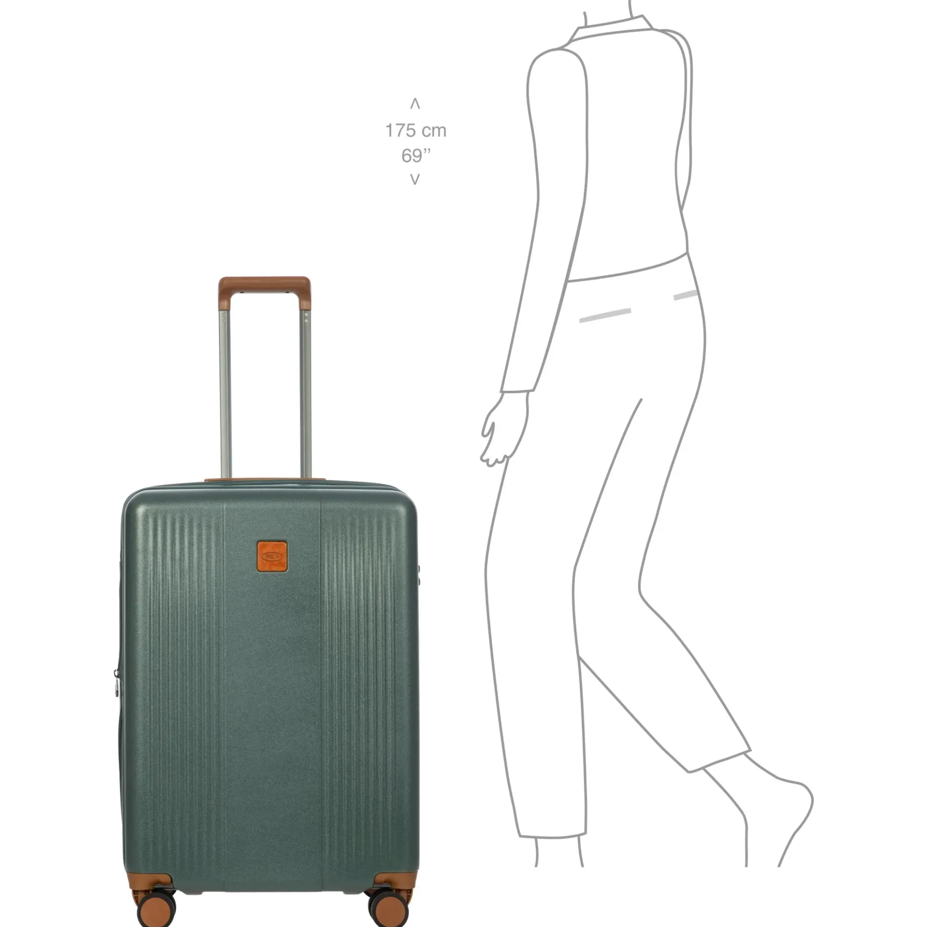 Ferrara - 4-Rollen-Trolley M 67 cm erw. (green)