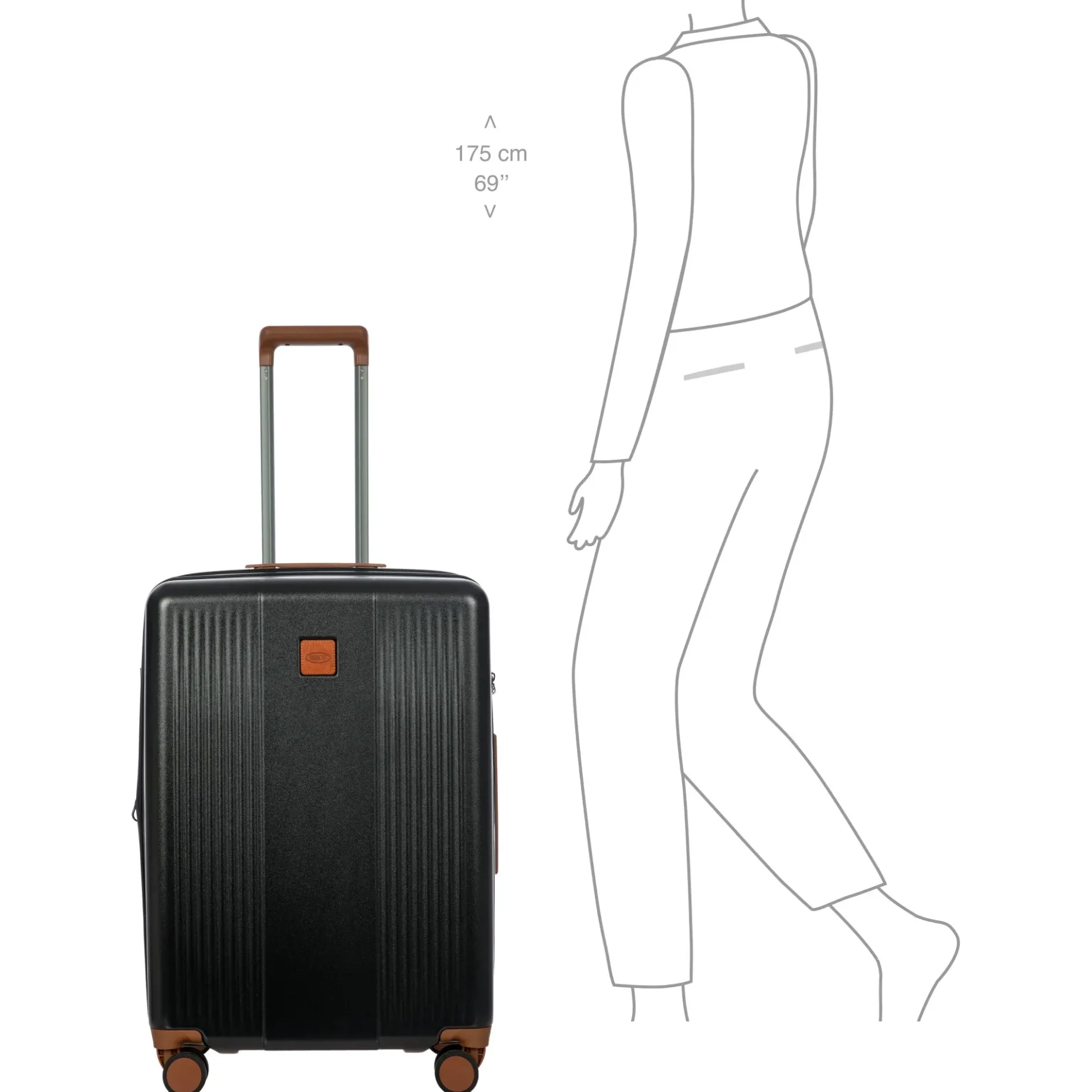 Ferrara - 4-Rollen-Trolley M 67 cm erw. (black)