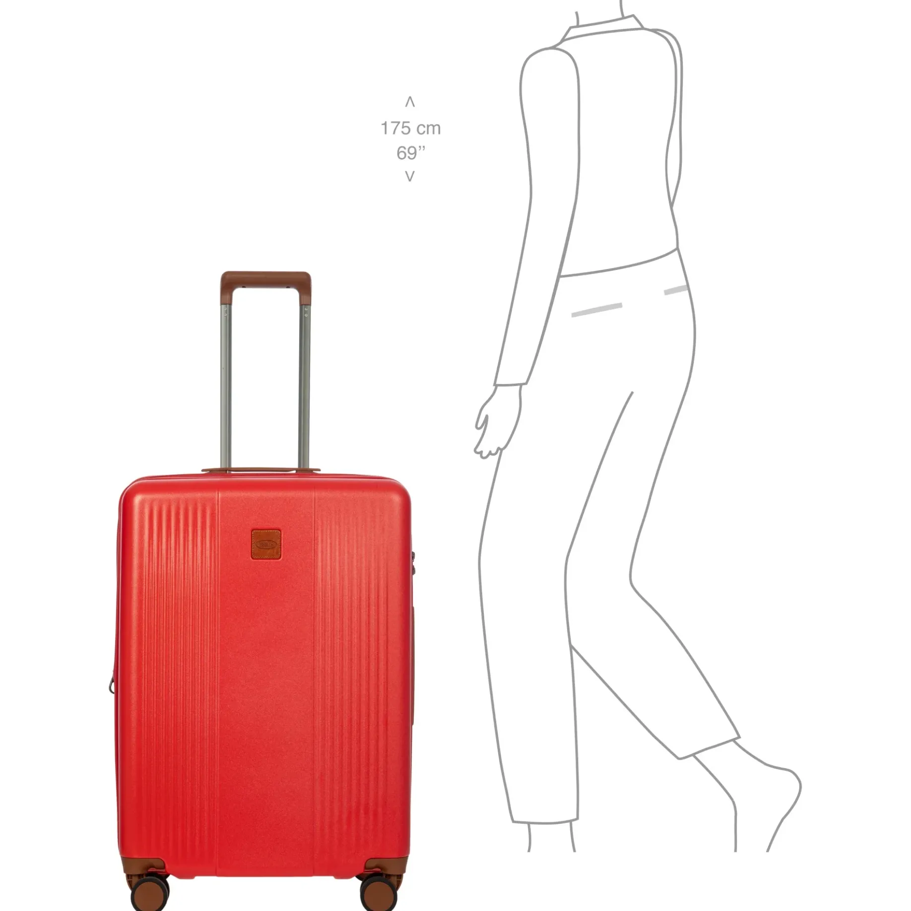 Ferrara - 4-Rollen-Trolley M 67 cm erw. (red)