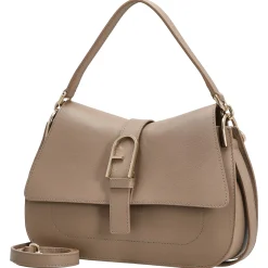 Flow M - Schultertasche 26 cm (greige)
