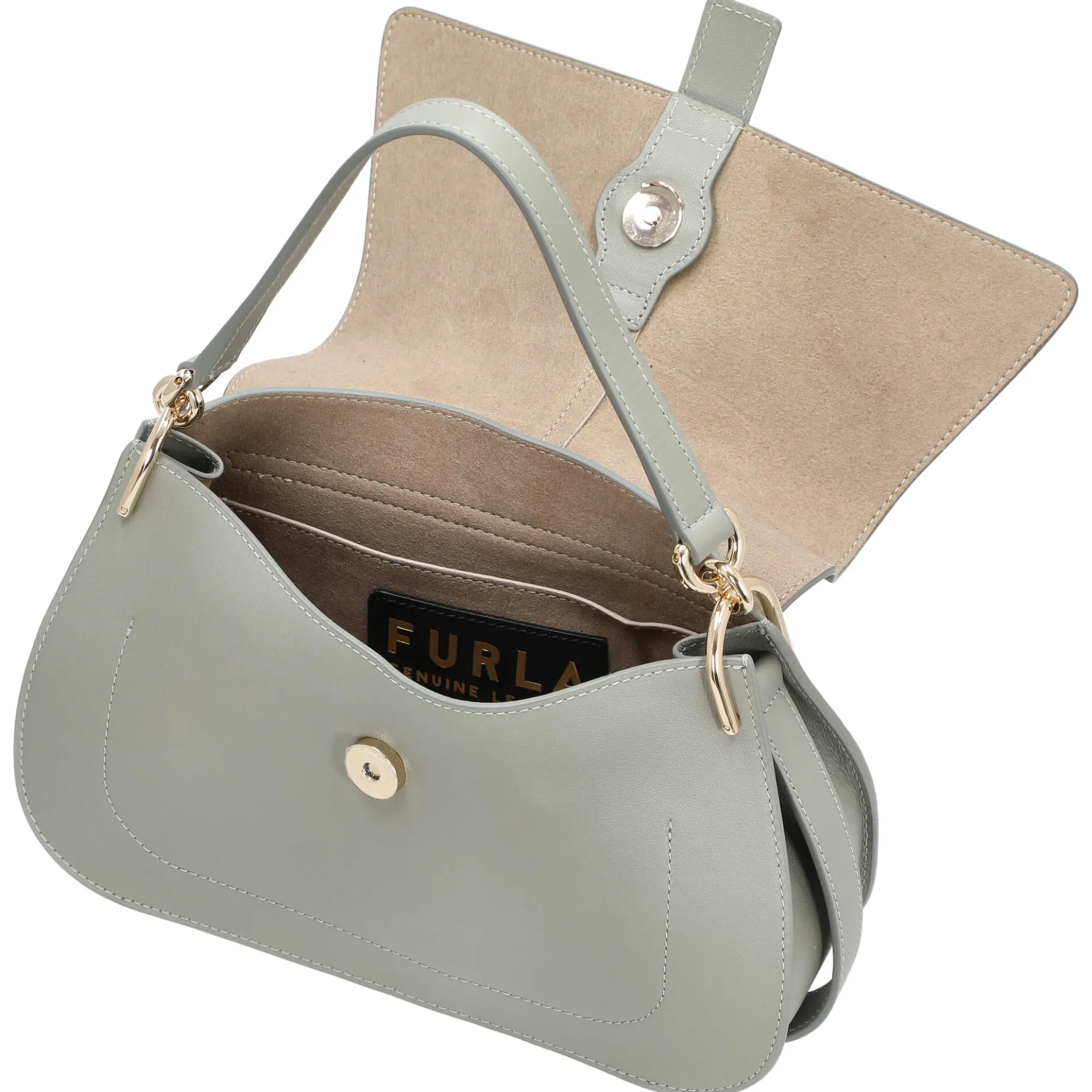 Flow M - Schultertasche 26 cm (agave)