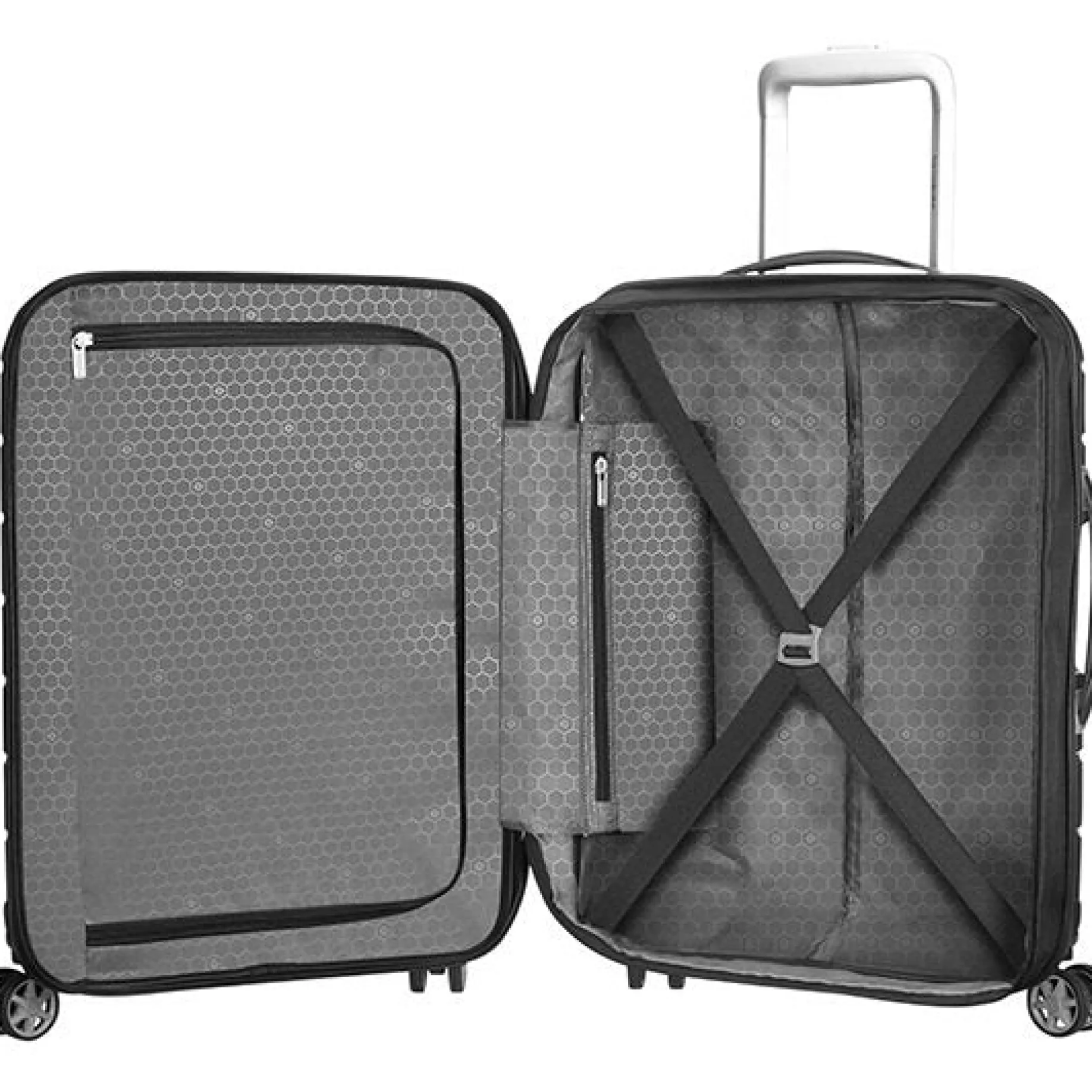 Flux 4-Rollen-Kabinentrolley 55 cm erw. (black)