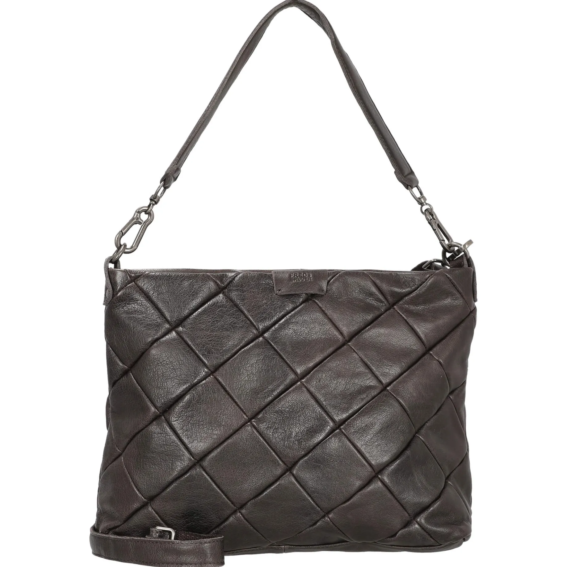 FREDsBRUDER Check My Hobo - Schultertasche 35 cm (brown)
