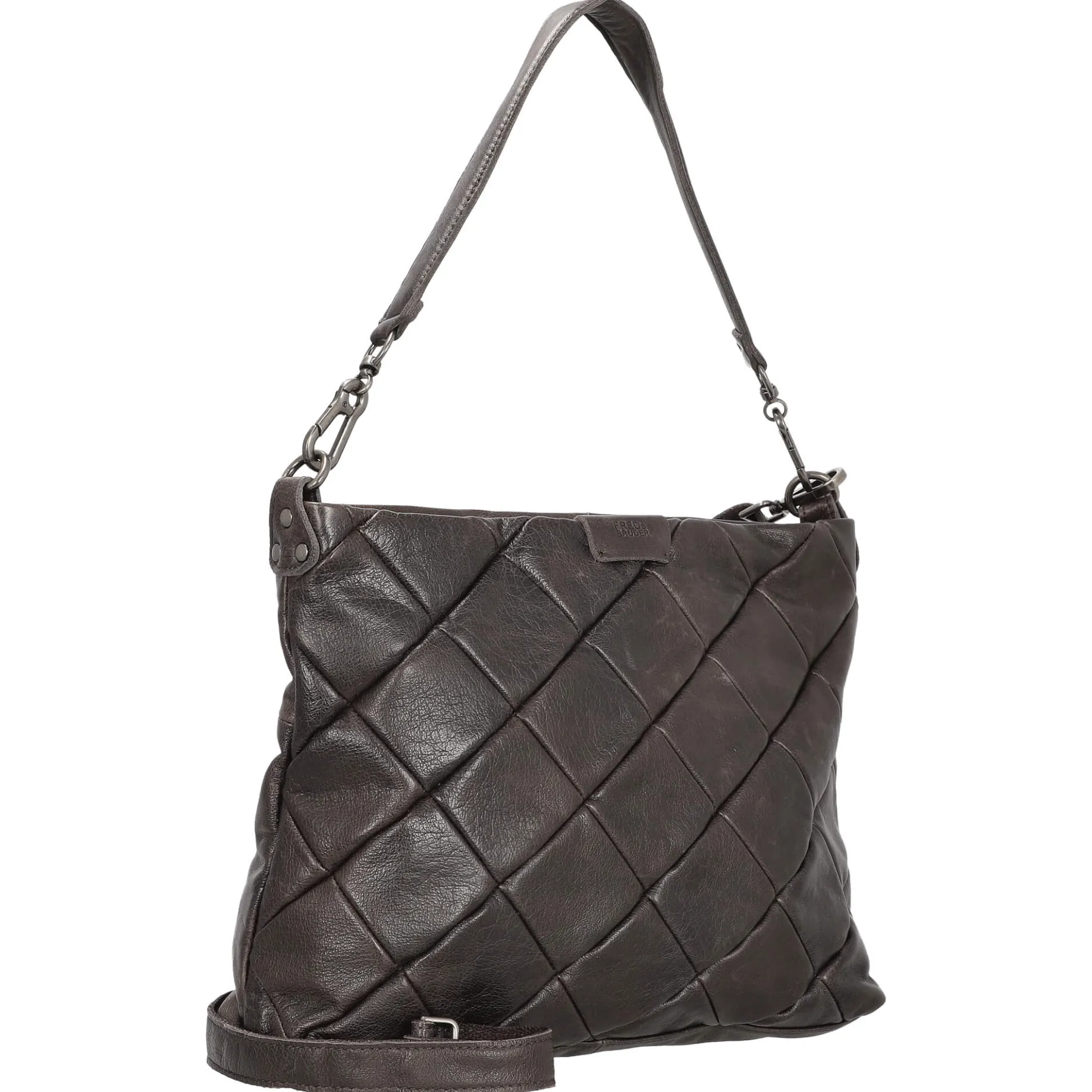 FREDsBRUDER Check My Hobo - Schultertasche 35 cm (brown)