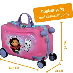 Gabby's Dollhouse Ride-On - 4-Rollen-Kindertrolley 47.5 cm (Gabby's Dollhouse)