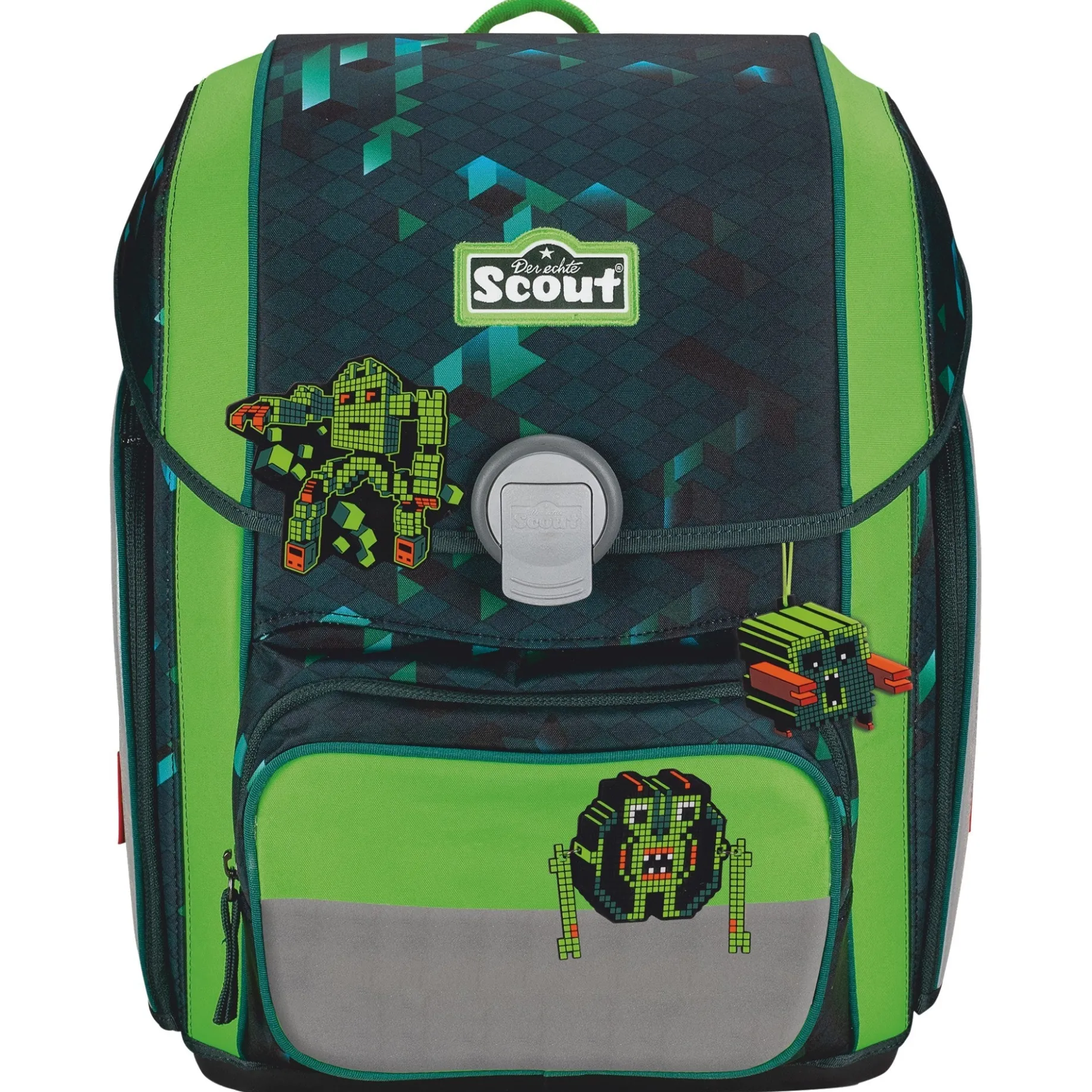 Genius DIN - Schulranzen Set 4 tlg. mit Turnbeutel (Cubes)