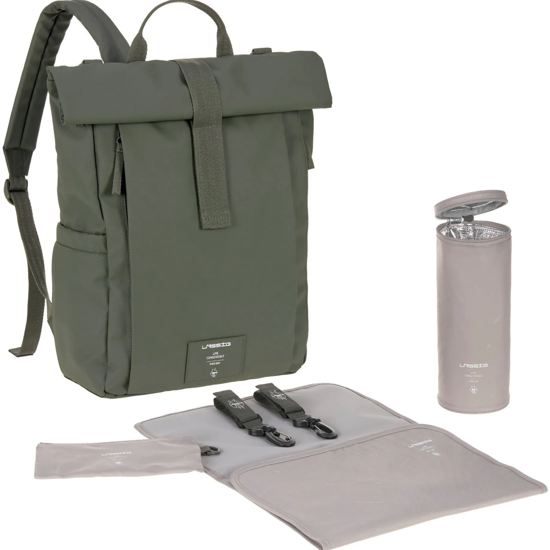 Green Label Rolltop Up - Wickelrucksack 42 cm (olive)