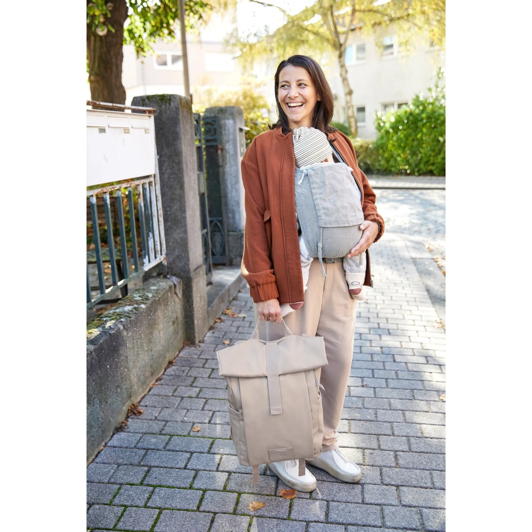 Green Label Rolltop Up - Wickelrucksack 42 cm (taupe)