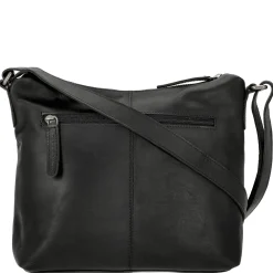 Hailey - Schultertasche Leder 24 cm (black)