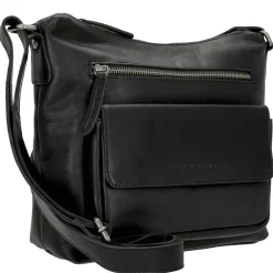 Hailey - Schultertasche Leder 24 cm (black)