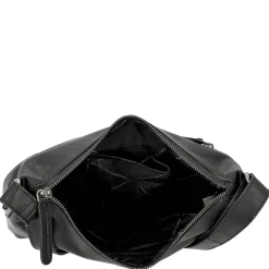 Hailey - Schultertasche Leder 24 cm (black)