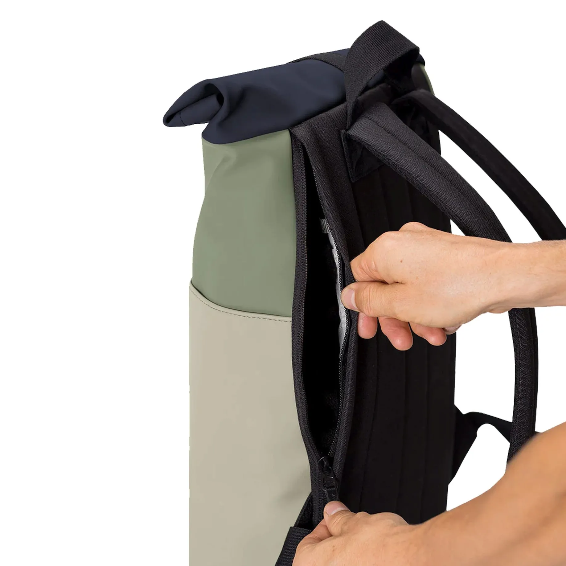 Hajo Macro Lotus - Rucksack 38 cm (sage green / pastel green)