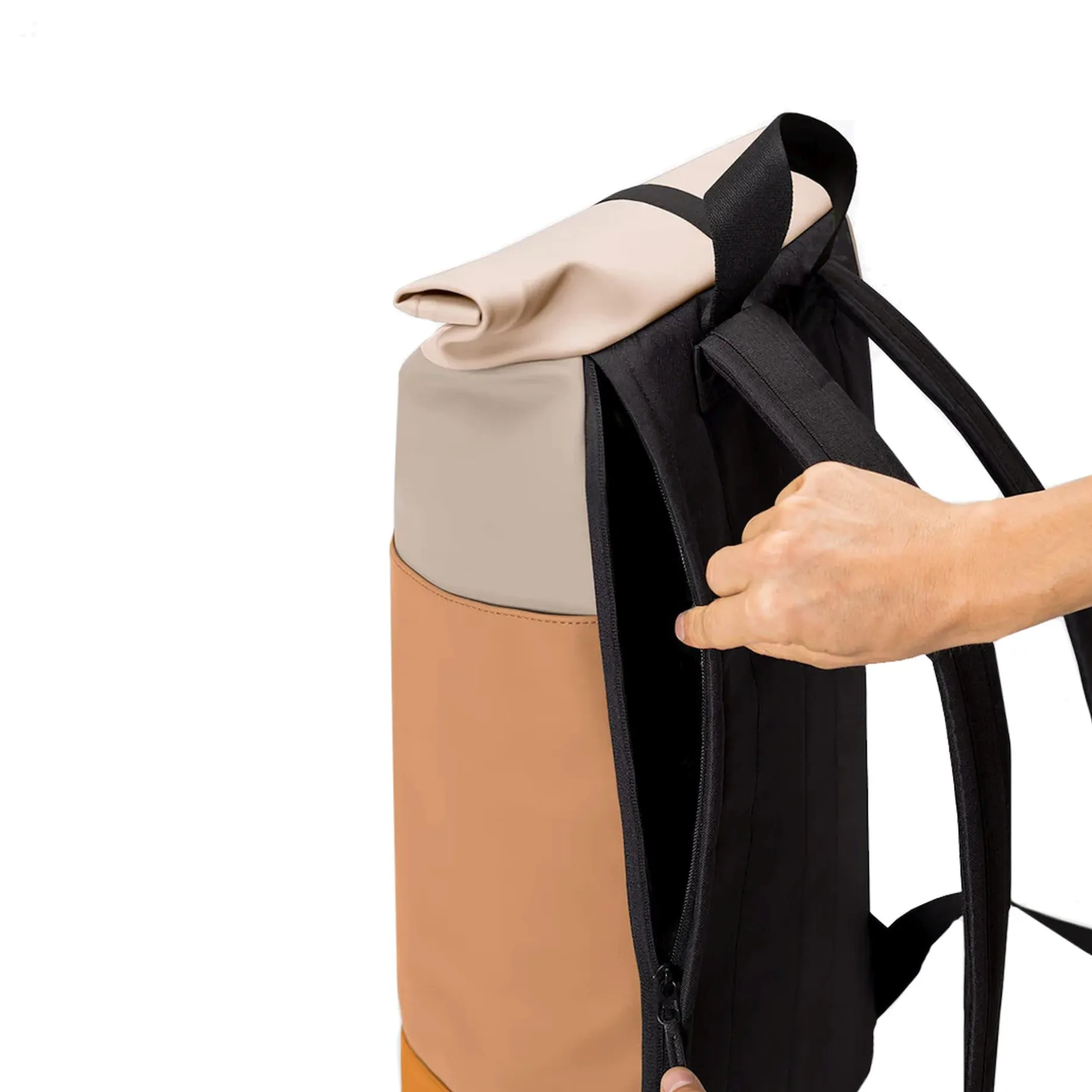 Hajo Medium Lotus Rolltop - Rucksack 16'' 45 cm (nude/clay)