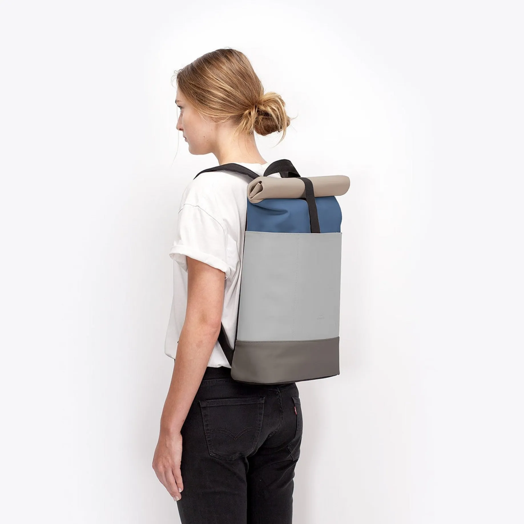 Hajo Medium Lotus Rolltop - Rucksack 16'' 45 cm (royal blue - dark grey)