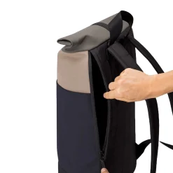 Hajo Medium Lotus Rolltop - Rucksack 16'' 45 cm (nude/dark navy)