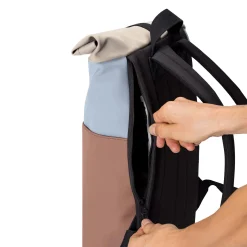 Hajo Mini Lotus Rolltop - Rucksack 16'' 42 cm (fog blue-redwood)