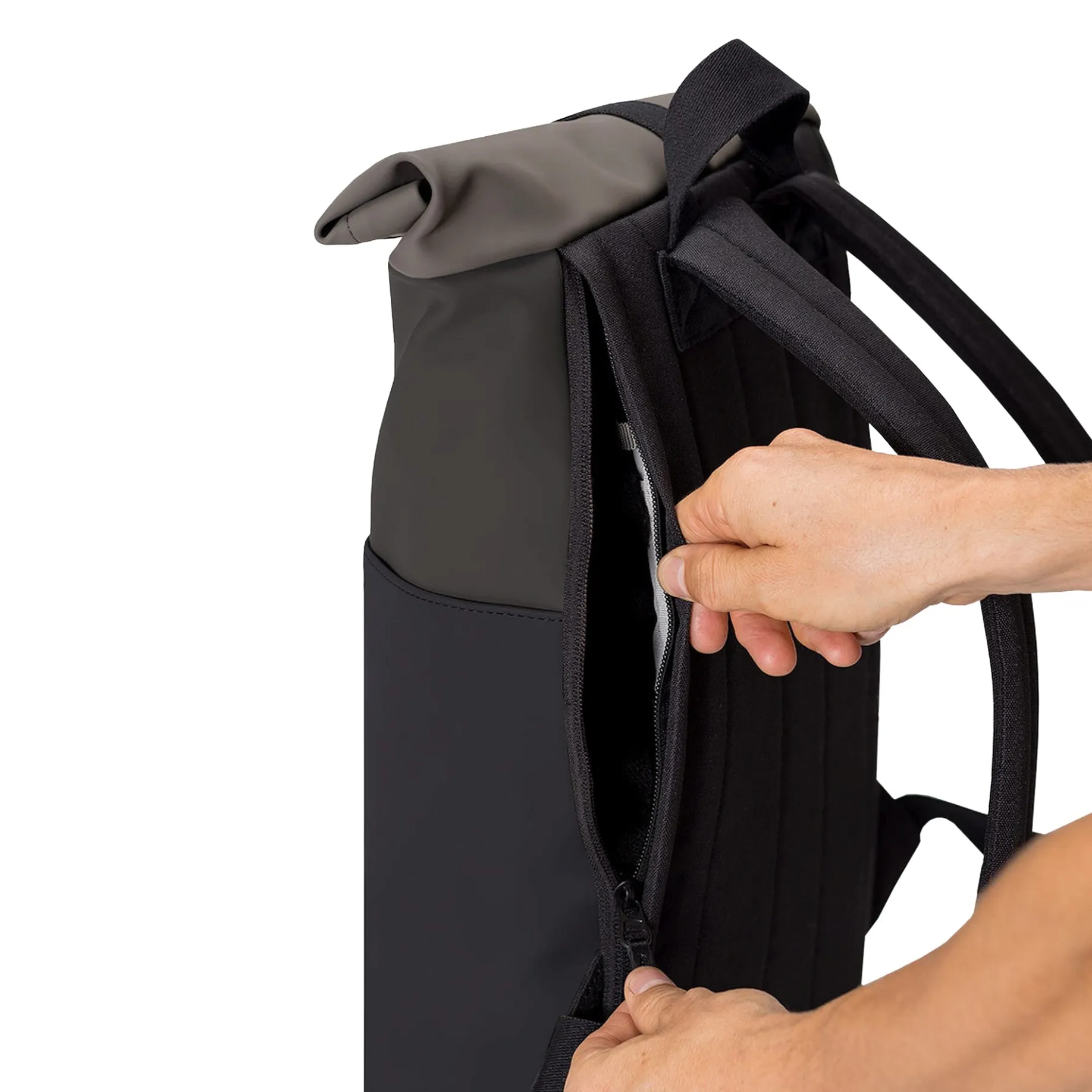 Hajo Mini Lotus Rolltop - Rucksack 16'' 42 cm (asphalt-black)