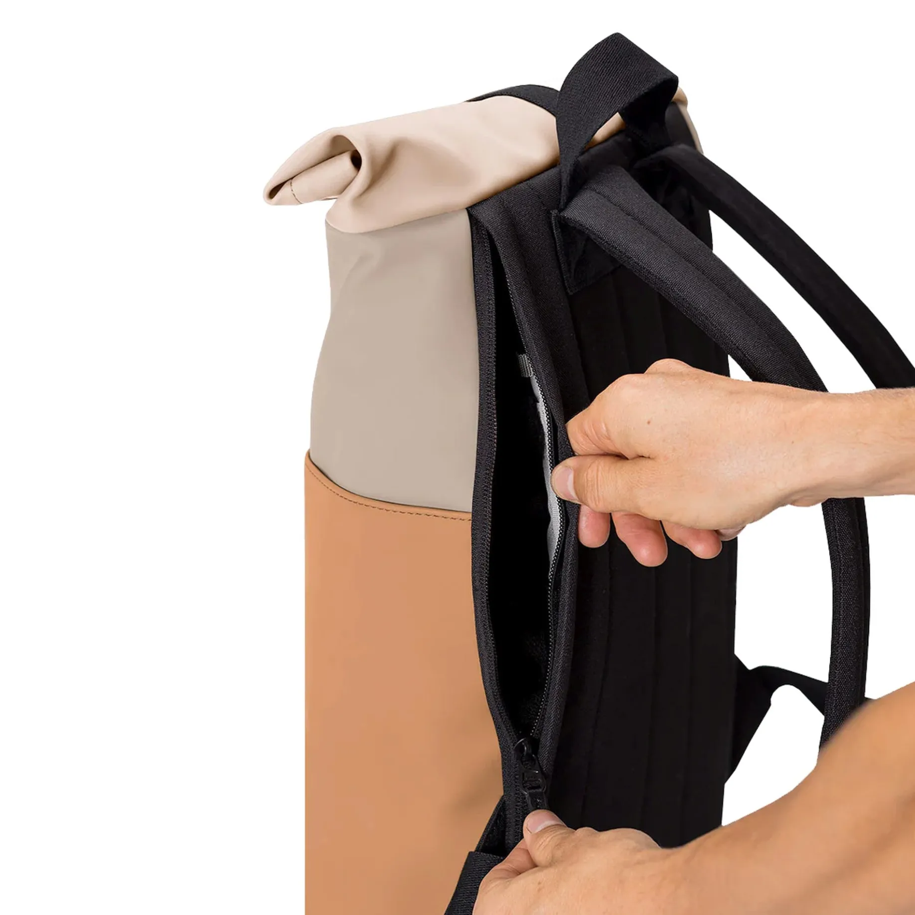 Hajo Mini Lotus Rolltop - Rucksack 16'' 42 cm (nude/clay)