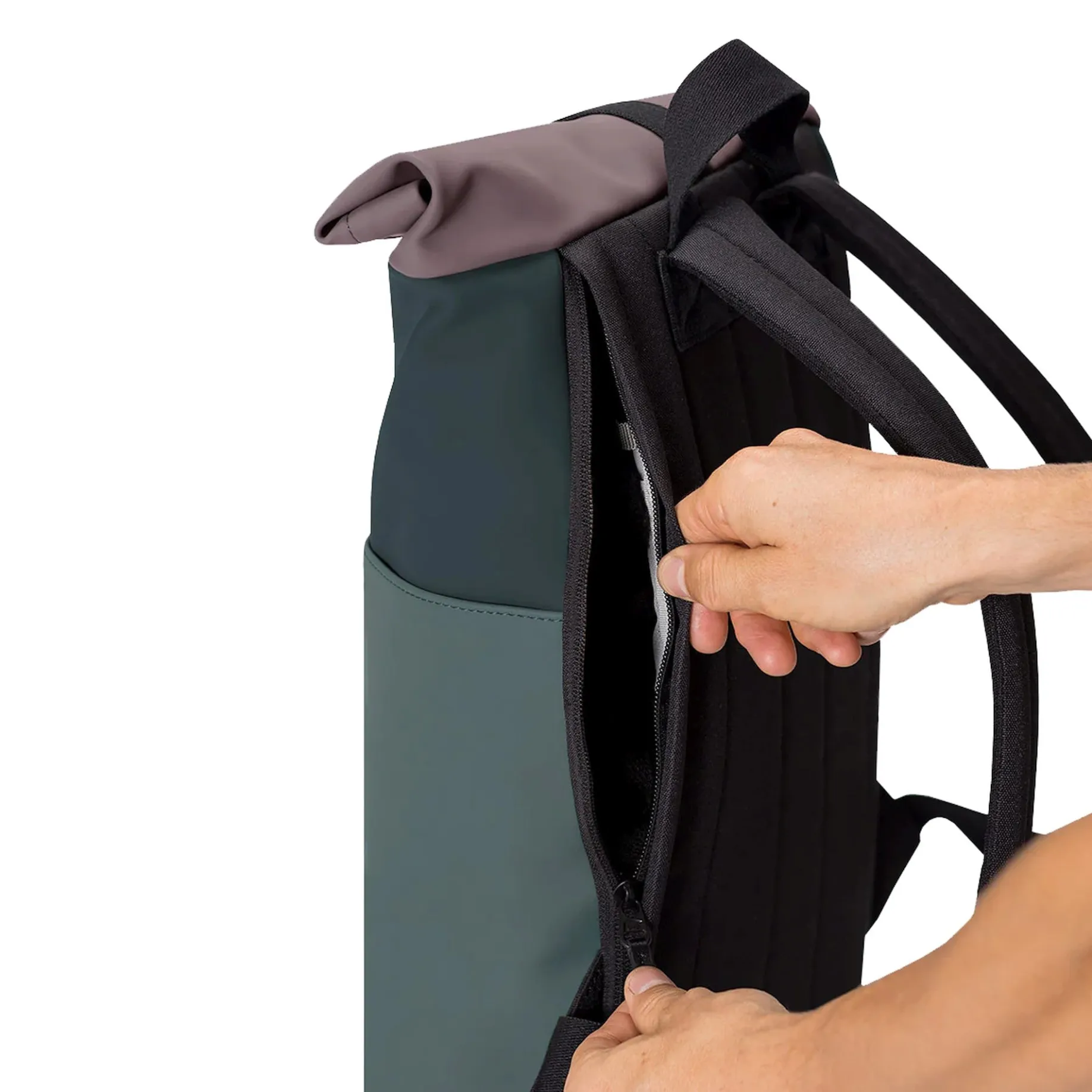 Hajo Mini Lotus Rolltop - Rucksack 16'' 42 cm (forest/pine green)