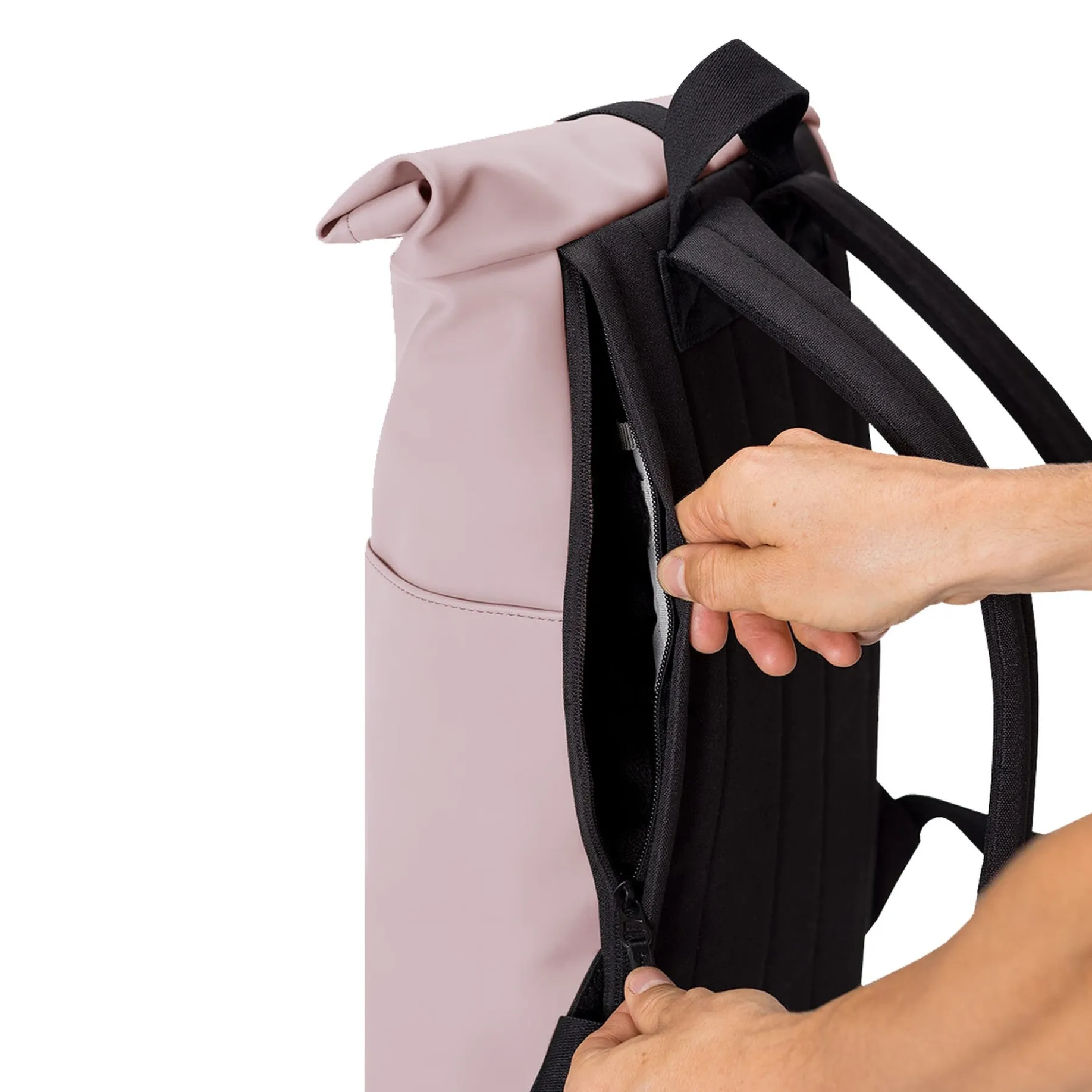 Hajo Mini Lotus Rolltop - Rucksack 16'' 42 cm (light rose)