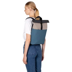 Hajo Mini Lotus Rolltop - Rucksack 16'' 42 cm (nude/petrol)