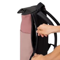 Hajo Mini Lotus Rolltop - Rucksack 16'' 42 cm (dark rose-rose)