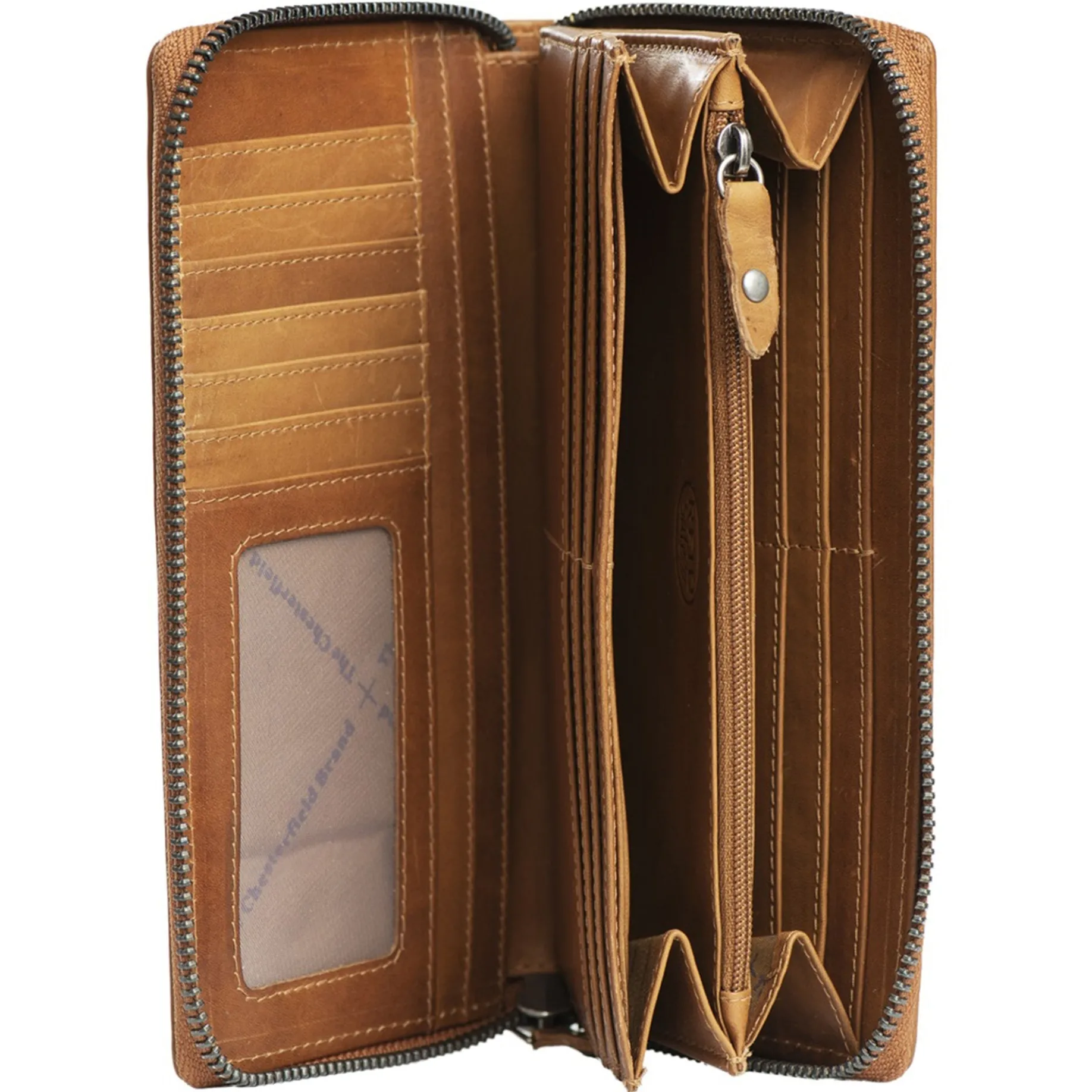 Halle - Geldbörse 25cc 19 cm RFID (cognac)