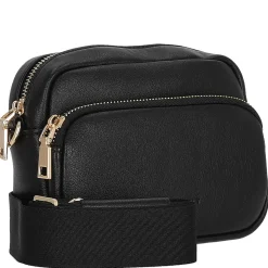 Heby - Schultertasche 18 cm (black/gold)